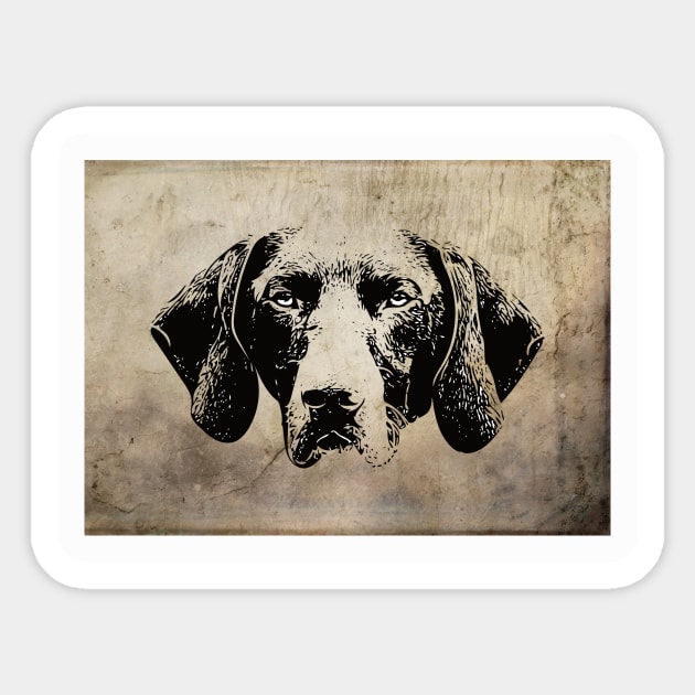 German Shorthaired Pointer Sticker by DoggyStyles